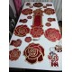 AMERKAN SERVİS VE RUNNER SETİ 19 PARÇA GÜL DESENİ AMERKAN SERVİS VE RUNNER SETİ 19 PARÇA GÜL DESENİ