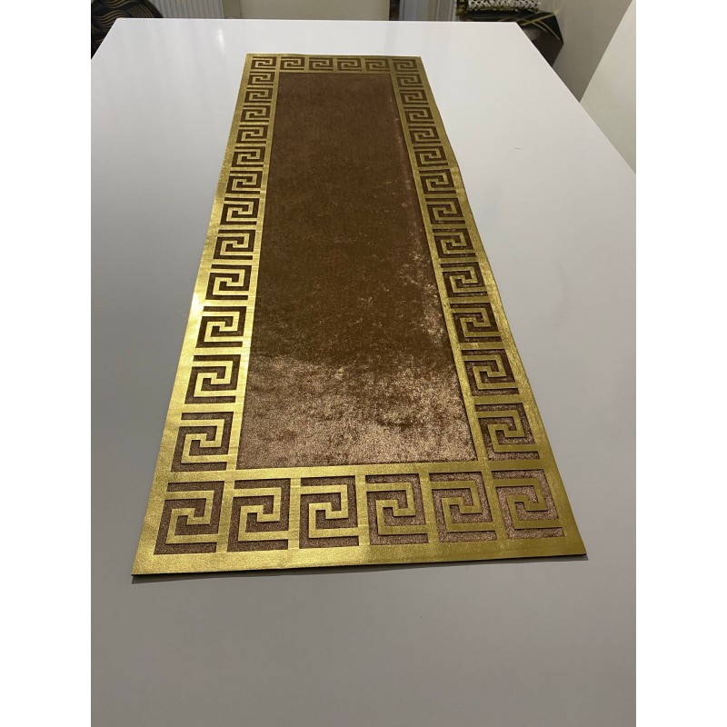 LÜX KADİFE SUNİ VARAKLI DERİLİ VERSACE RUNNER 100X33 CM LÜX KADİFE SUNİ VARAKLI DERİLİ VERSACE RUNNER 100X33 CM