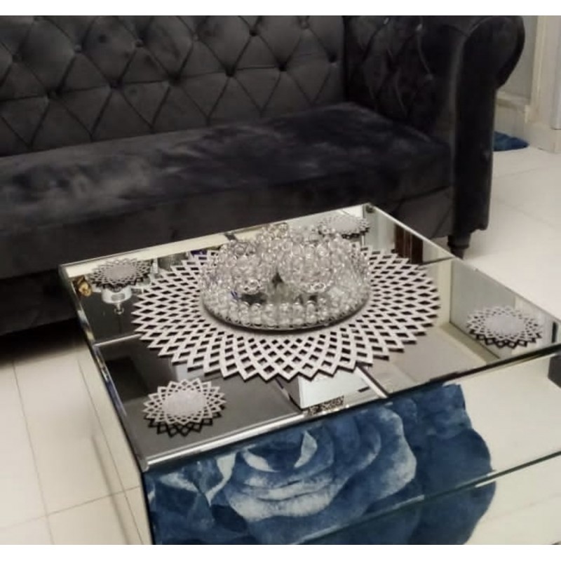 LÜX SİMLİ VARAKLI  DERİLİ ZİGON RUNNER 70X70 CM