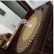 LÜX SİMLİ VARAKLI  DERİLİ ZİGON RUNNER 70X70 CM