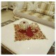 LÜX KADİFE SUNİ VARAK DERİLİ 4LÜ SET RUNNER 80x80 CM LÜX KADİFE SUNİ VARAK DERİLİ 4LÜ SET RUNNER 80x80 CM