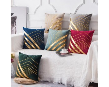 LÜX DEKORAFİT DERİ & NAKIŞLI  KADİFE  45X45 KIRLENT KILIFI