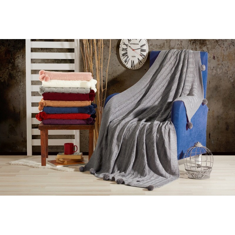DİVA HOME ÖRGÜ KOLTUK ŞALI 130X170 DİVA HOME ÖRGÜ KOLTUK ŞALI 130X170