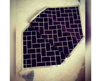 LÜX KADİFE SUNİ VARAKLI  DERİLİ RUNNER 100X33 CM