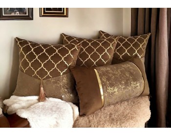 LÜX DEKORAFİT DERİ & KADİFE  45X45 KIRLENT KILIFI