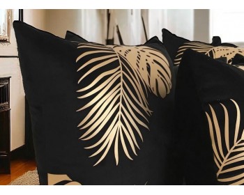 LÜX DEKORAFİT 6 PARÇA SET DERİ & KADİFE  KIRLENT KILIFI VE RUNNER