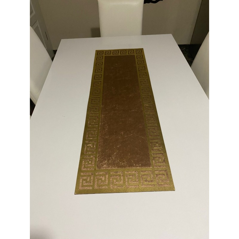 LÜX KADİFE SUNİ VARAKLI DERİLİ VERSACE RUNNER 100X33 CM LÜX KADİFE SUNİ VARAKLI DERİLİ VERSACE RUNNER 100X33 CM